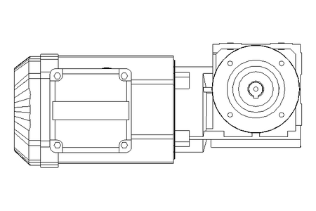 Right-angle geared motor 0.55kW 141