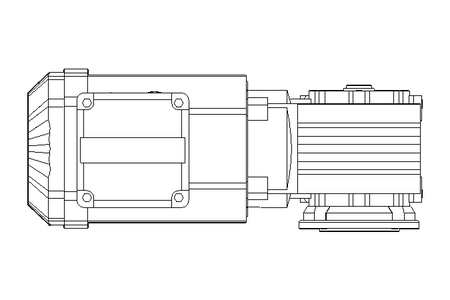 Right-angle geared motor 0.55kW 101