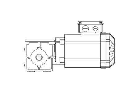 Motorreductor ortogonal 0,55kW 101 1/min