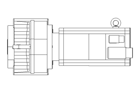 Motor redutor de dentes retos 13,4Nm