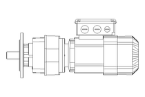 正齿轮变速电机 0,37kW 169 1/min