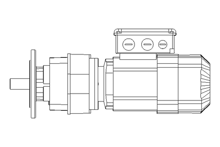 正齿轮变速电机 0,37kW 169 1/min