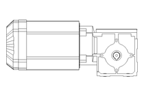 Right-angle geared motor 0.55kW 50 1/min