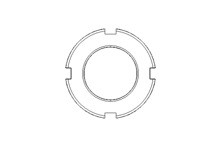 Гайка с пазом M20x1 A2 DIN981