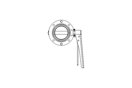 Butterfly valve B DN065 OVO MA F