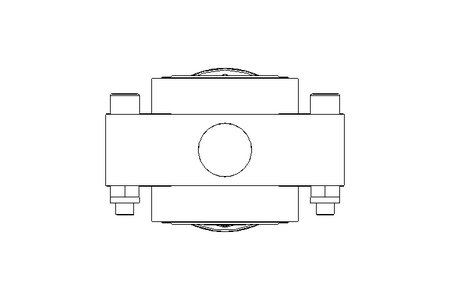 Butterfly valve B DN025 OVO NC F