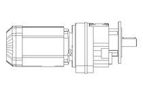 Spur gear motor 0.55kW 48 1/min