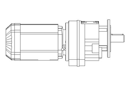 Stirnradgetriebemotor 0,55kW 48 1/min