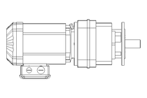 Spur gear motor 0.55kW 48 1/min