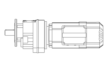 Motorid.ingranaggi cilind 0,55kW 48