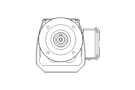 Spur gear motor 0.55kW 48 1/min