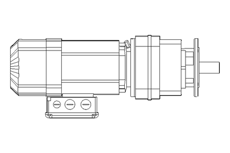 Motorid.ingranaggi cilind 0,55kW 48