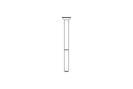 Slotted countersunk screw DIN7991 M4x50