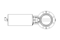 Butterfly valve B DN080 OVO NC V