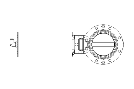 Butterfly valve B DN080 OVO NC V