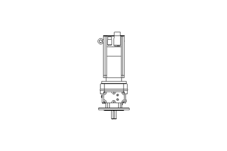 Helical gear servo motor 18.7 Nm