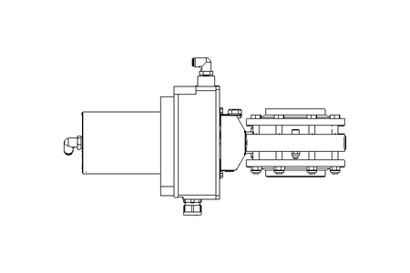 Butterfly valve BR DN080 FVF NC E