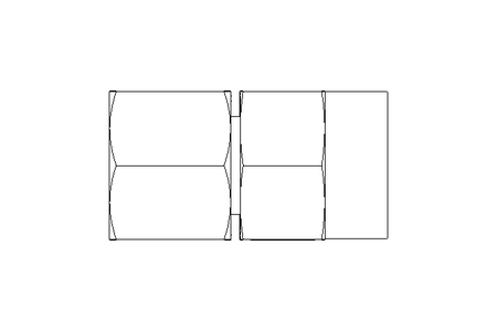 Manometerverschraubung L 10 G1/4" Niro