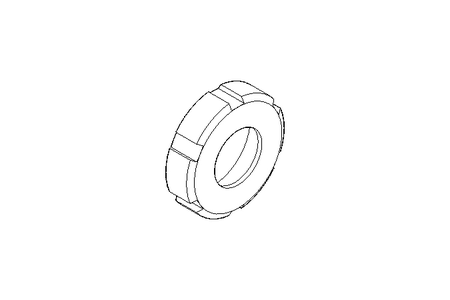 Slotted nut F DN40 1.4404