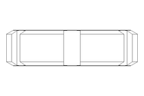 Slotted nut F DN40 1.4404