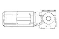 Schneckengetriebemotor 0,55kW 50 1/min