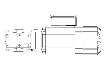 Schneckengetriebemotor 0,55kW 50 1/min