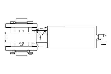 Válvula de mariposa B DN025 FVF NC F