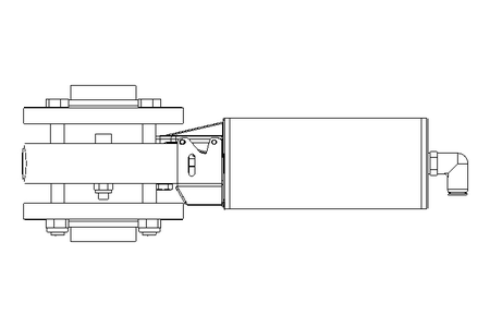 Butterfly valve B DN040 FVF NC F