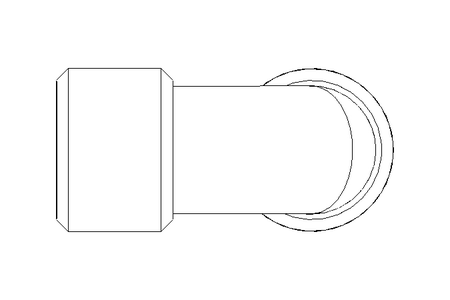 Threaded elbow connector L 14/14 St