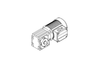 Winkelgetriebemotor 0,12kW 198 1/min