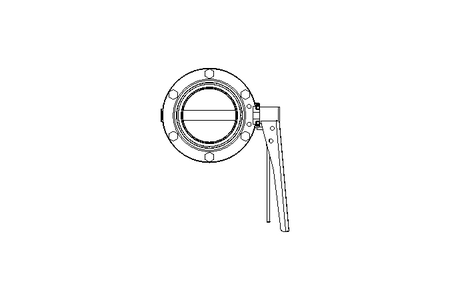 Butterfly valve B DN080 WVM MA H