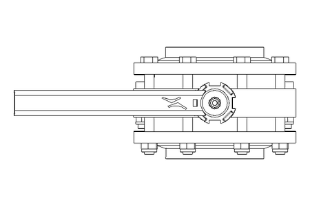 Butterfly valve B DN080 FVF MA V