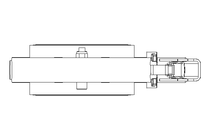 Butterfly valve B DN080 OVO MA V