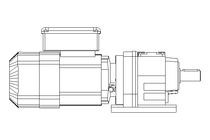 正齿轮变速电机 0,37kW 49 1/min