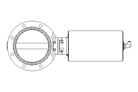 Butterfly valve B DN125 OVO NC F