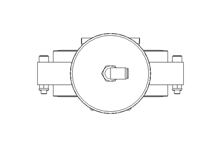 Butterfly valve B DN100 OVO NC F D26