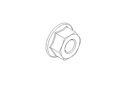 Hexagon nut with Flange M8 A2 DIN 6923