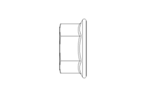 Flanged hexagon nut M8 A2 DIN6923