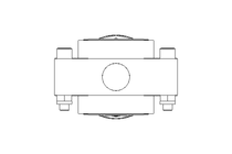 Butterfly valve B DN025 OVO NC HF