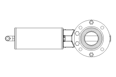 Butterfly valve B DN040 OVO NC HF