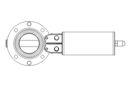 Butterfly valve B DN050 OVO NC HF