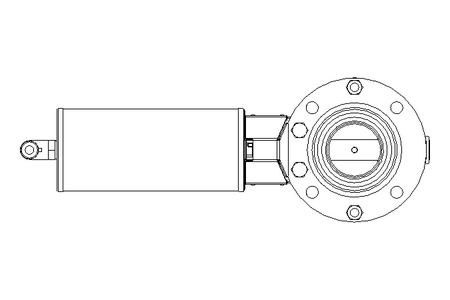 Butterfly valve B DN040 OVO NC E D4