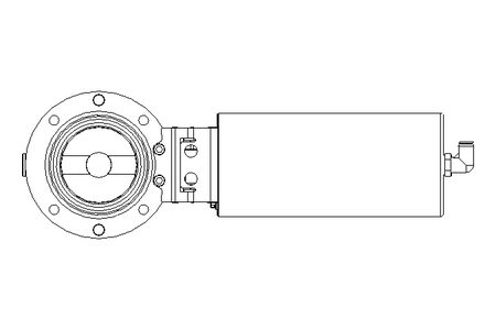 Válvula borboleta B DN065 OVO NC F D22