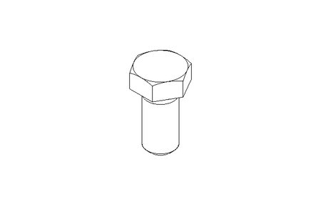 Hexagon screw M12x25 A2-70 DIN933 Tuflok