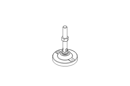 Pie articulado D=125 H=200 45000N M20