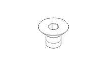 Countersunk head screw M8x12 A2 70