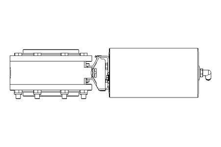 Butterfly valve B DN125 FVF NC E D80