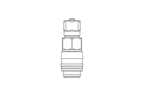 Kupplungsdose Schlauch LW4 Ms vernickelt