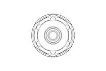 Kupplungsdose Schlauch LW4 Ms vernickelt