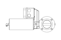 Butterfly valve BR DN065 FVF NC E